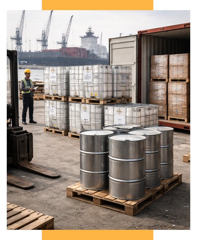 Доставка химического сырья из Индии от 254700 р. | СетСервис-Фрв