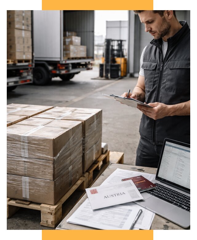 Доставка в Австрию от 66222 р. Логистика и экспорт СетСервис-Фрв