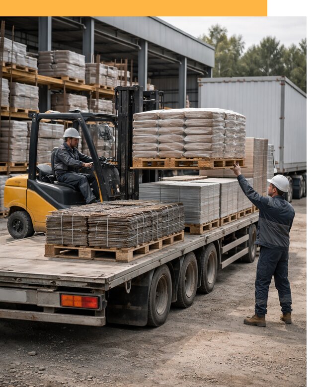 Перевозка строительных материалов по миру от 5603 руб