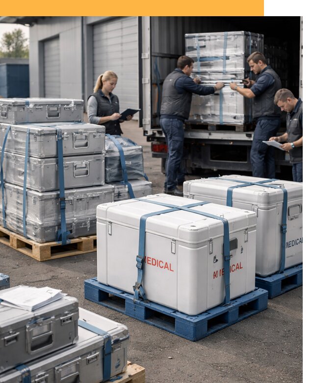 Перевозка медицинского оборудования по всему миру от 15282 руб