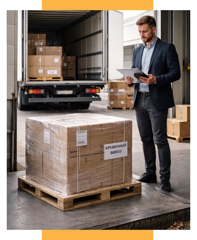 Временный вывоз товаров под ключ от 8150 р. | СетСервис-Фрв